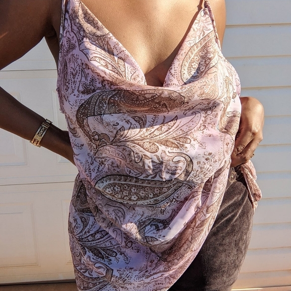 Summer Dainty Sheer Pink XL Halter top! - Picture 3 of 4